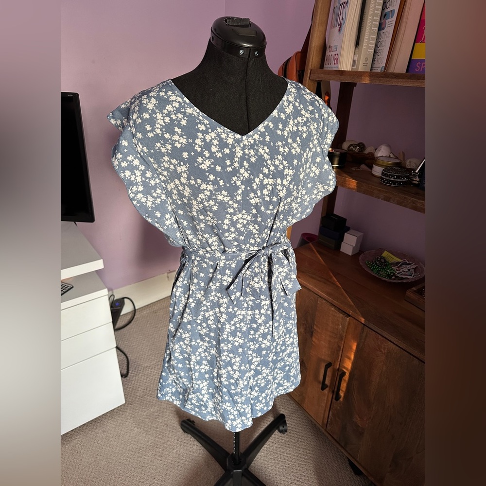 Floral wrap dress